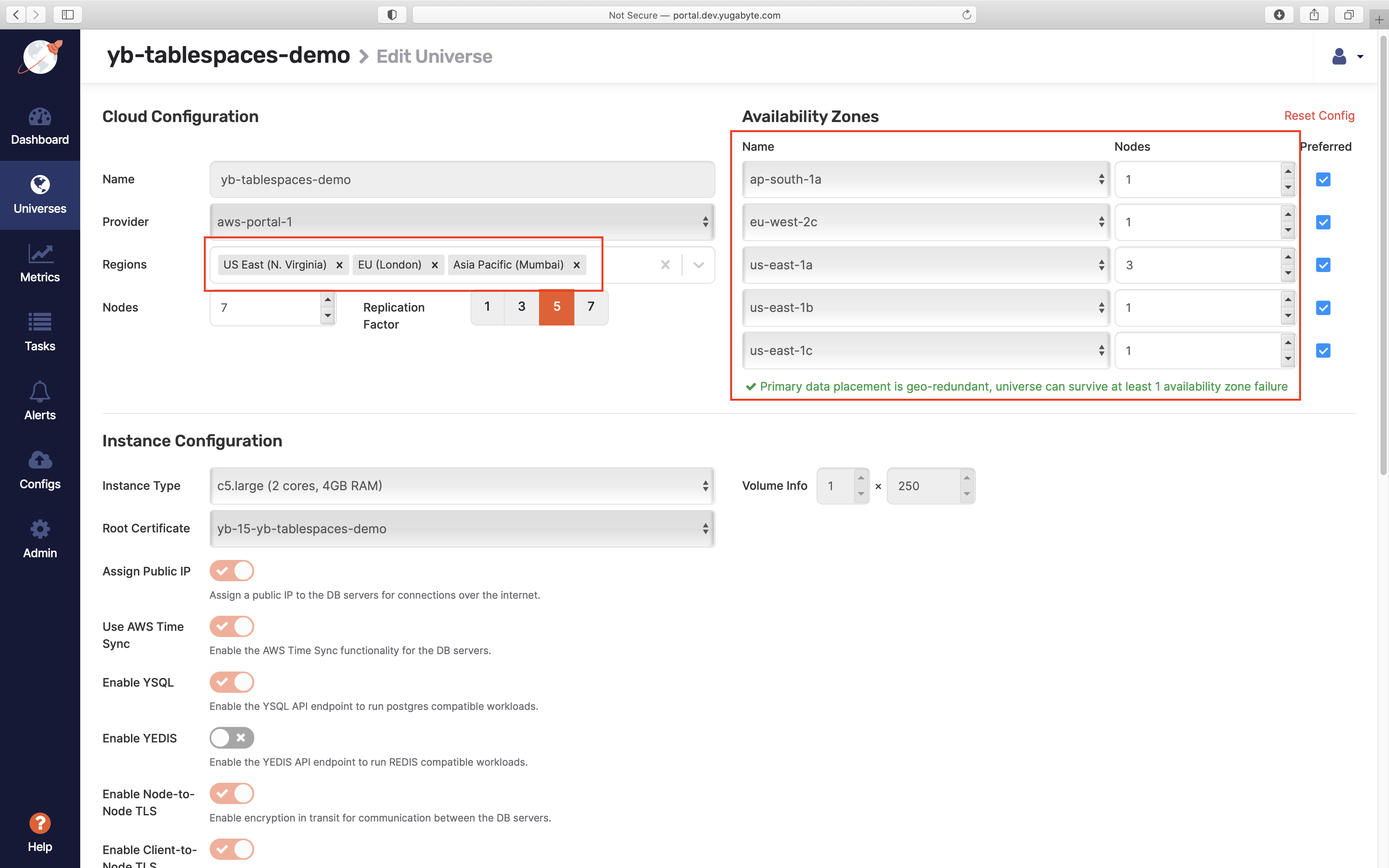 Create Universe Admin Portal UI Create Universe Admin Portal UI